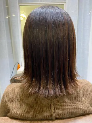 ミディアム 大久保 優香のヘアスタイル