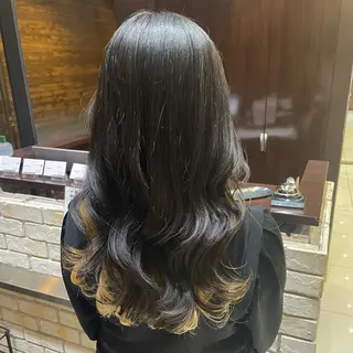 セミロング パーマ 韓国風/コテ巻き風パ ーマ るい❤️‍🔥のヘアスタイル