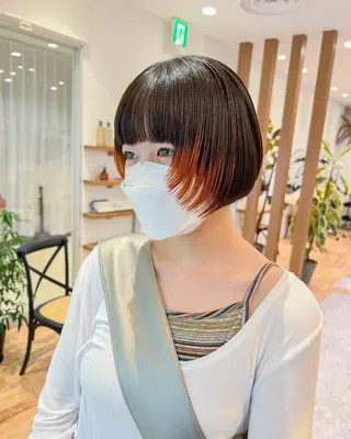ショート カラー 韓国風デザイン 💐MIZUKI💐のヘアスタイル