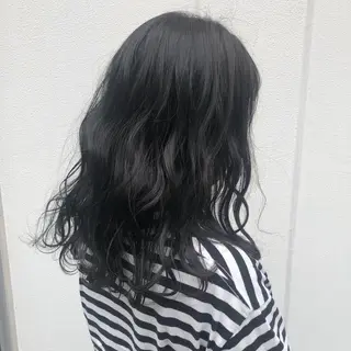 セミロング カラー ヤマモト マイのヘアスタイル