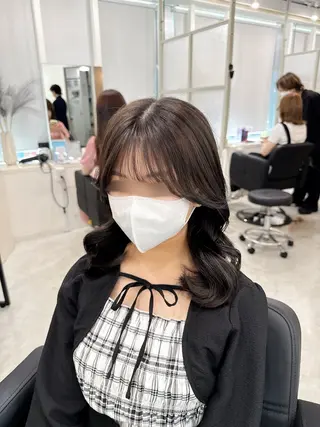 セミロング MAHO/透明感カラ ー/髪質改善🍒のヘアスタイル