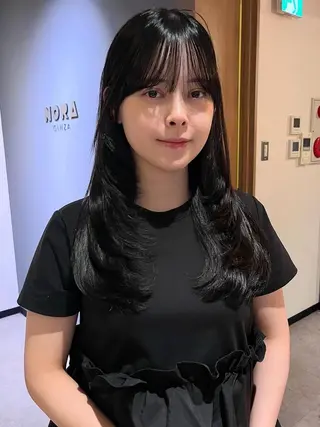 ロング SALOWIN新潟万代所属・緑川 瑞穂のヘアスタイル