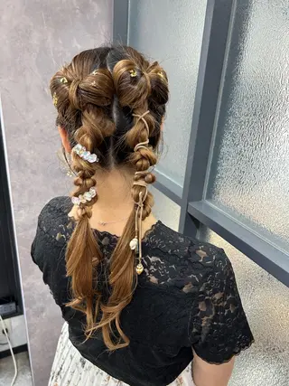 ロング ヘアアレンジ 飯塚 沙衣のヘアスタイル