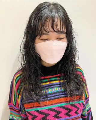 ロング パーマ ニュアンスヘア☆樋口 希世☆のヘアスタイル
