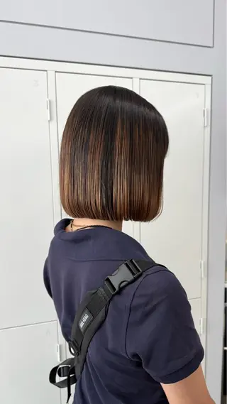ミディアム mina★ボブcut 透明感color🥣のヘアスタイル
