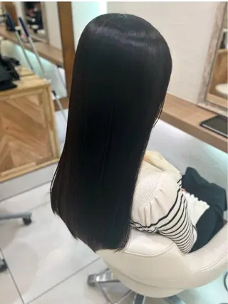 ロング パーマ 艶質改善/縮毛矯正 ササキナツミのヘアスタイル