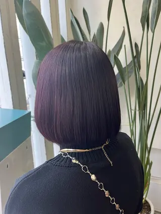 ショート インナーカラー🩵 角田紗雪のヘアスタイル