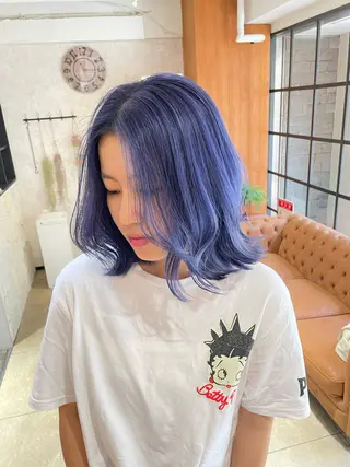 ミディアム カラー 髪質改善カラー🫧 横浜/liberteのヘアスタイル