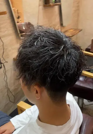 パーマ メンズ メンズ特化/パーマ/ フェードWATARUのヘアスタイル