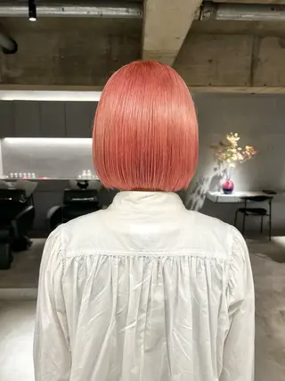 ミディアム カラー 宮川 日菜子のヘアスタイル