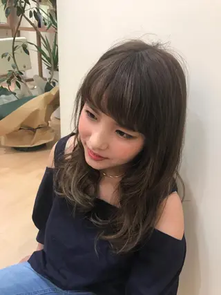 ロング カラー little×link 福岡所属・littlelink キタジマのヘアスタイル