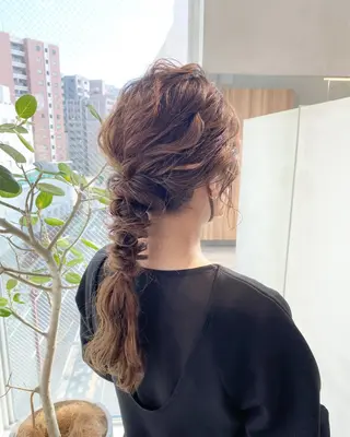 ロング 透明感モテ艶髪カラー Gallicaイリサのヘアスタイル