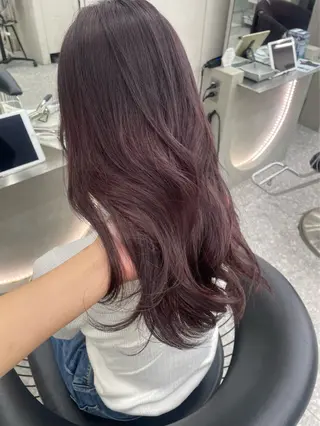 セミロング カラー 似合わせカラー× ウルフカット/ホマレのヘアスタイル