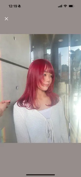 ロング カラー abe yuikaのヘアスタイル