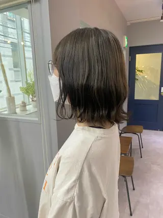 ミディアム カラー きよはらちさき🍑 柔らかカラー🌱🫧のヘアスタイル