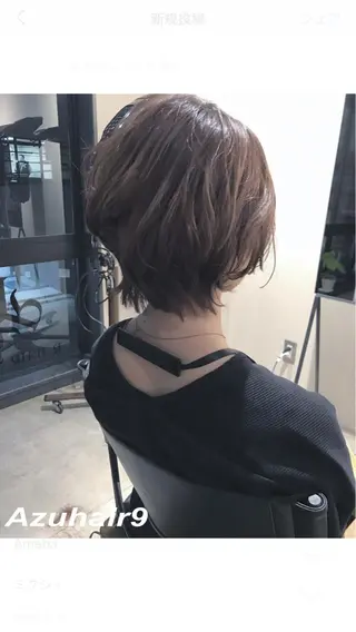 ショート R HAIR SALON所属・RHAIRSALON 西山梓のヘアスタイル