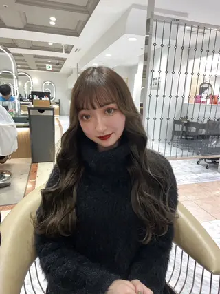 ロング カットモデル/ 透明感ヘア/成瀬裕介のヘアスタイル