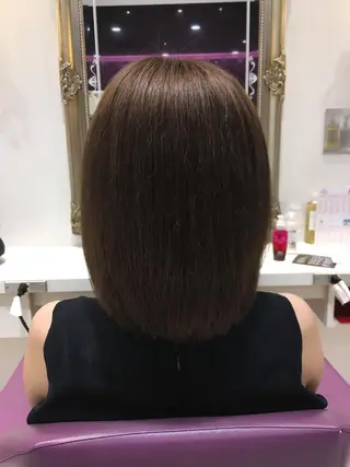 ミディアム カラー 農添 杏のヘアスタイル