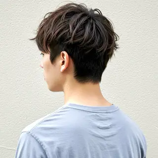 ショート カラー パーマ メンズ 🎸メンズ/パーマ/ ショート🎸工藤達哉のヘアスタイル