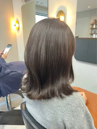 カラー luludi by APHRODITE GINZA所属・柔らか×艶カラー 🍊ayano🤍のヘアスタイル