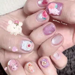 ネイル minimus._.nails(votre salon)所属・Kyu Yui(🇹🇼)のネイルデザイン