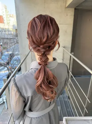 ロング ヘアアレンジ ヘアメイク ✴︎Mai✴︎のヘアスタイル