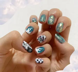 ネイル 栗田 ゆう子のネイルデザイン