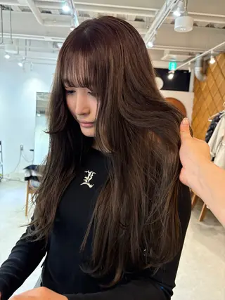カラー 武石 優愛のヘアスタイル