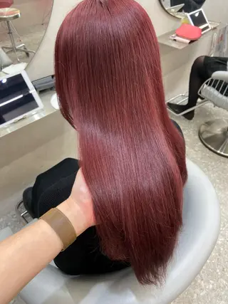 ロング カラー 新宿/韓国ヘア 中明度カラー/かやのヘアスタイル