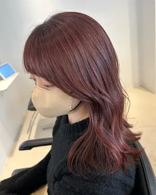 ミディアム カラー ヘアアレンジ Eleanor池袋東口2nd所属・池袋/韓国レイヤー 💗🐇amiのヘアスタイル