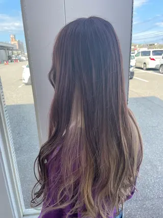 ロング カラー ヘアアレンジ neohair by hairchic所属・坂井 なるはのヘアスタイル