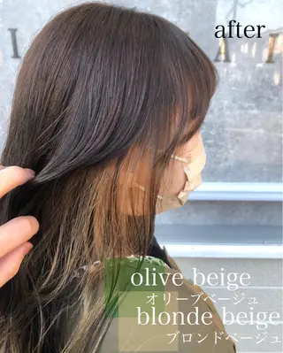 セミロング カラー 韓国ヘア🇰🇷 RYOTAのヘアスタイル