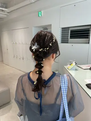 ロング ヘアアレンジ loely 💞miyuのヘアスタイル