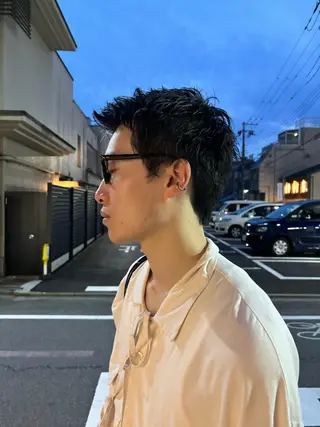 メンズ darts所属・マツダ レンのヘアスタイル