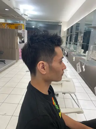 ショート 成瀬メンズ パーマ清水大隼のヘアスタイル