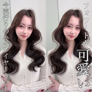 セミロング 韓国レイヤー/ボブ 髪質改善/TAKAのヘアスタイル