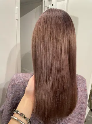 セミロング カラー 💘MICOTO藤沢 髪質改善ブリーチ💘のヘアスタイル