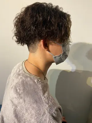 ミディアム パーマ メンズ 🔹YUTA🔹 メンズパーマのヘアスタイル