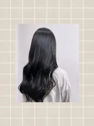 ロング カラー 聖花/暖色カラー /縮毛矯正/透明感のヘアスタイル