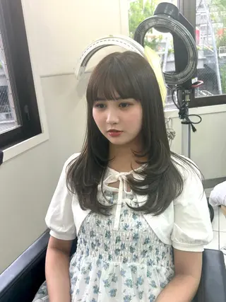 ロング レイヤー×ツヤカラー 渋谷/kougaのヘアスタイル