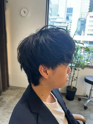 メンズ 骨格診断美容師 メンズパーマ中島年紀のヘアスタイル