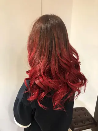 ロング カラー レイヤー/ウルフ ハイトーンhiroのヘアスタイル