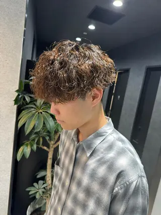 メンズ パーマ メンズ専門美容室 💠BLUCK横浜のヘアスタイル