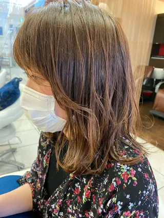 ミディアム 🌟ROUGE 🧸おびつななみのヘアスタイル