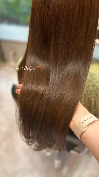 ロング カラー 上品うるツヤ韓国ヘア 🤍Hanaのヘアスタイル