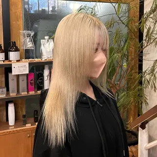 セミロング MASHU所属・デザインカラー /北堀江/リノのヘアスタイル