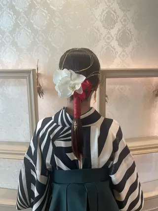 ヘアアレンジ 🍪ヨシイハルネ🍪 ラベンダーカラーのヘアスタイル