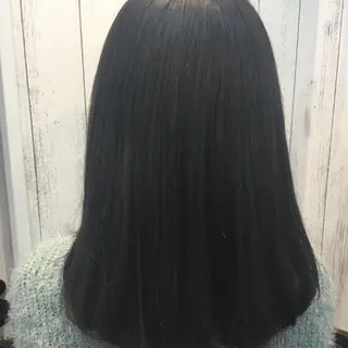 セミロング カラー パーマ 金崎 新吾のヘアスタイル