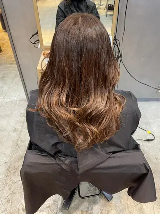 セミロング 上村 颯のヘアスタイル