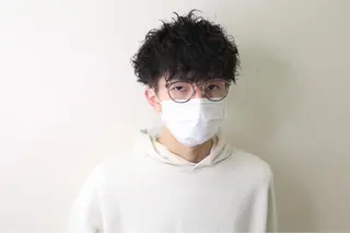 ショート パーマ メンズ HAIRSILVA徳間店所属・石倉 真のヘアスタイル